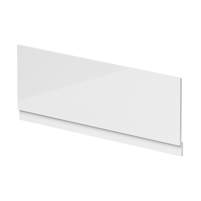 MDF Gloss White Straight Front Bath Panel & Plinths Various Sizes