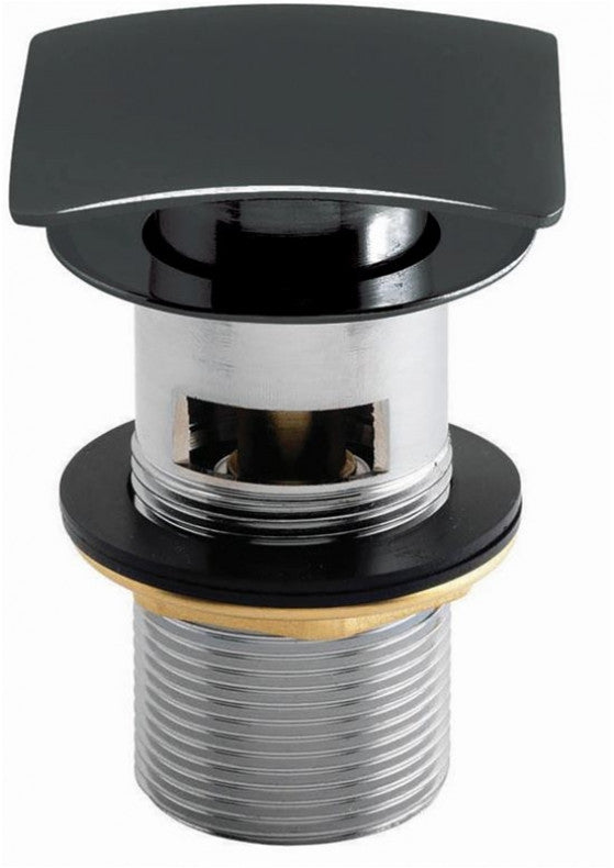 Frontline Matt Black Basin Wastes Contemporary Puffin Bathrooms