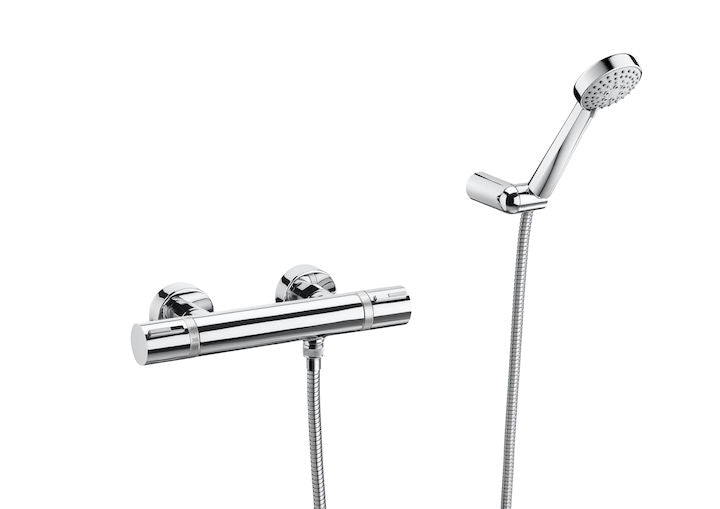 Exposed thermostatic shower valves