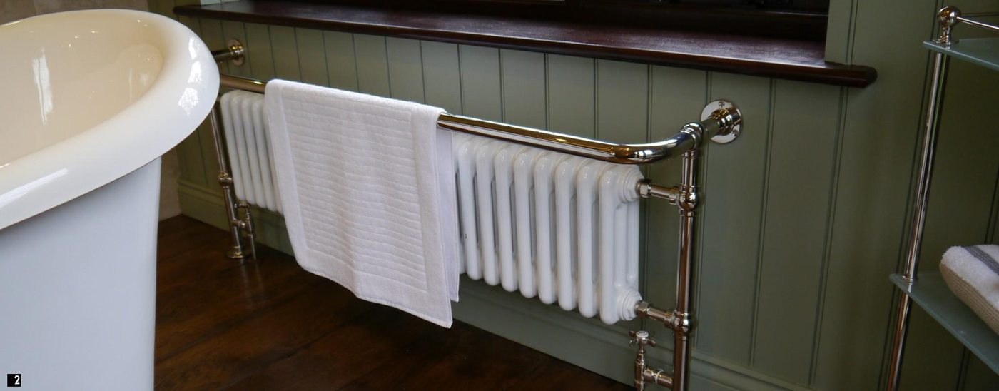 Traditional heating towel rails