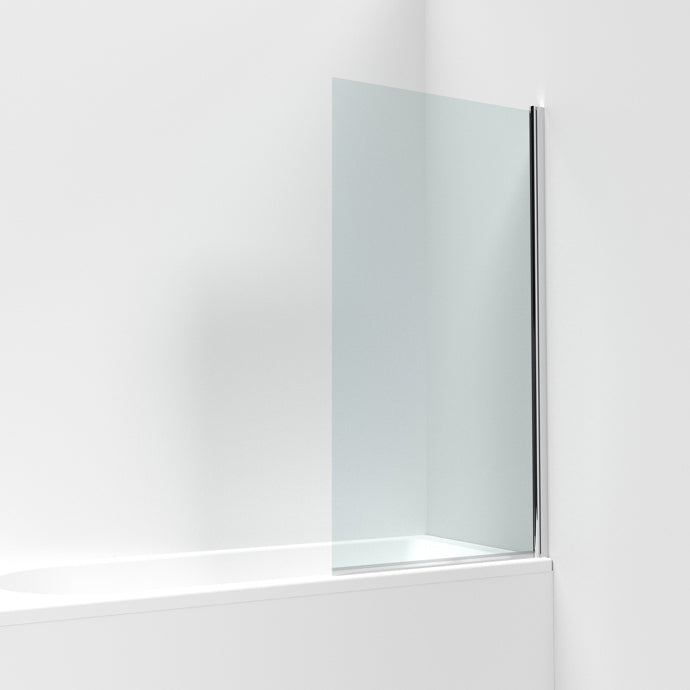 Pacific Square Over Bath Shower Screens (Chrome) Puffin Bathrooms