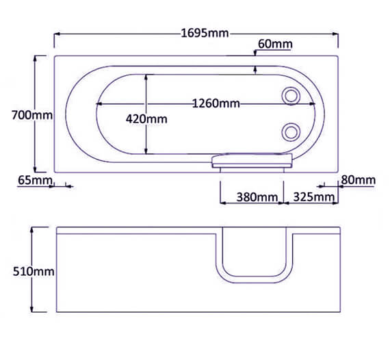 Cascade single double ended easy access baths puffin bathrooms